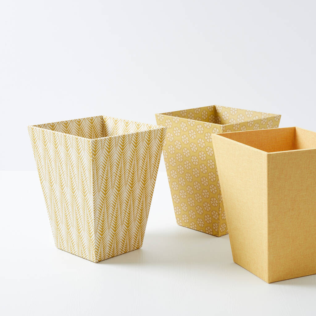 Yellow Collection Luxury Waste Paper Bin, 1 of 6