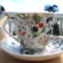 Large Cup And Saucer In Hedgerow Bramble Design, thumbnail 6 of 12