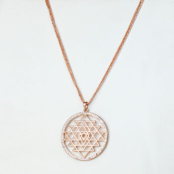 Large Geometric Pendant Necklace, 5 of 7