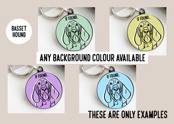 Basset Hound Outline ID Tag, 4 of 4