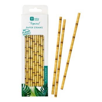 Bamboo Style Paper Straws X 30, 2 of 2