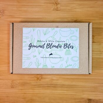 Letterbox Gourmet Matcha Blondie Bites, Personalised, 7 of 10