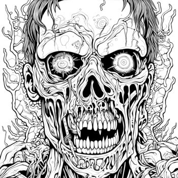 A Horror Colouring Book For Adults, 8 of 9