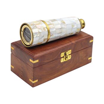 Personalised 17 Inch Mother Of Pearl Telescope, 5 of 11