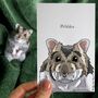 Personalised Hamster Half Portrait Print, thumbnail 1 of 11