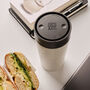 Circular Leakproof And Lockable Reusable Cup 12oz Grey, thumbnail 3 of 7