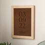 Special Date Leather Anniversary Print, thumbnail 1 of 3