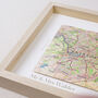 Personalised Map Location Square Wedding Print Gift, thumbnail 7 of 8