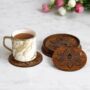 Wooden Tea Coaster With Stand For Dining/Office Table, thumbnail 3 of 4
