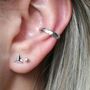 Silver Faceted Ear Cuff, thumbnail 1 of 6