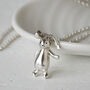 Sterling Silver Bunny Rabbit Necklace, thumbnail 1 of 6