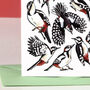 Woodpecker Watercolour Greeting Card, thumbnail 6 of 8