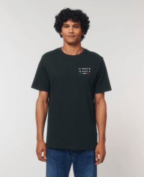 Custom Coordinates, 100% Organic Cotton, Men's T Shirt, 4 of 8