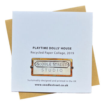 Playtime Dolls House Greetings Card, 2 of 4
