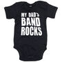 Funny New Baby Gift My Dad's Band Rocks Baby Grow, thumbnail 1 of 2