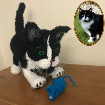 Personalised Crocheted Cuddly Toy Of Your Cat, 9 of 12