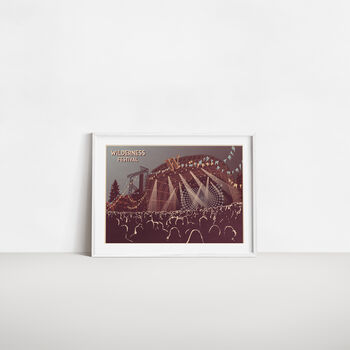 Wilderness Festival Oxfordshire Travel Poster Art Print, 4 of 8