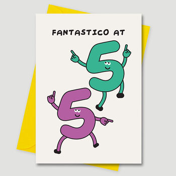 55th Birthday Card Fantastico Happy Age 55 Card, 3 of 3
