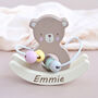 Personalised Wire And Bead Teddy Wooden Toy, thumbnail 1 of 2