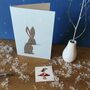 Winter Hare Christmas Card Or Multipack, thumbnail 2 of 4