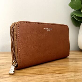 Faux Leather Purse In Tan, 2 of 3