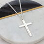 Personalised Sterling Silver Cross And Chain, thumbnail 1 of 9