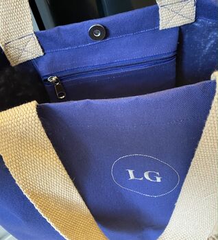 Jute And Canvas Tote Bag With Personalisation, 2 of 7
