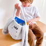 Personalised Fluffy Long Ear Easter Egg Hunt Basket, thumbnail 7 of 9