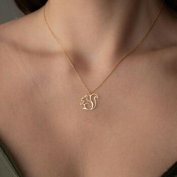 Woodland Magic Squirrel Necklace, 4 of 10