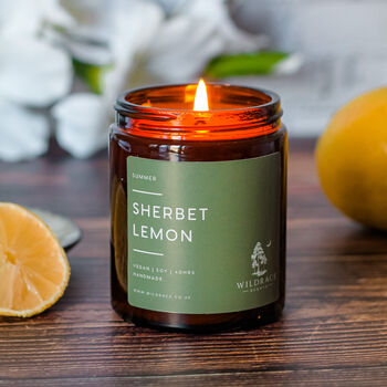 Sherbet Lemon Soy Candle, 4 of 4