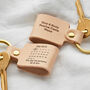 Personalised Leather 'Day You Became My…' Keyring, thumbnail 4 of 5
