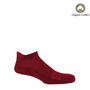 Polka Denim And Organic Burgundy Men's Trainer Socks, thumbnail 3 of 7