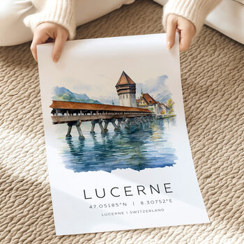 Switzerland Travel Print Of Lucerne, 2 of 7
