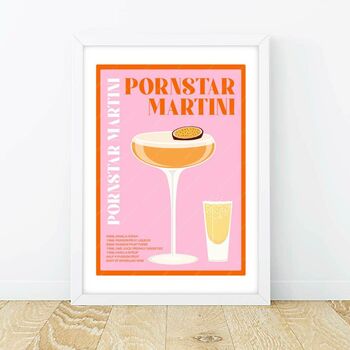 Pornstar Martini Cocktail Print, 4 of 7