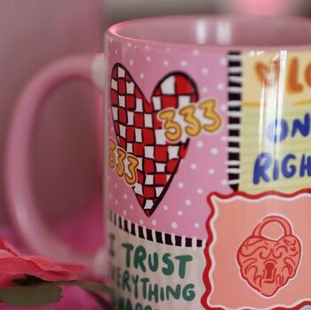 Love Stamp Valentine Mug – Romantic And Playful Design, 3 of 10