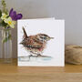 Inky Wren Blank Greeting Card, thumbnail 1 of 4