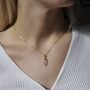 Dainty Crystal Point Necklace, thumbnail 8 of 9