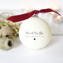 Mr And Mrs First Christmas Bauble, thumbnail 1 of 3