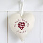 Personalised Hanging Heart Valentine's Day Gift For Wife, Girlfriend, Fiancee, thumbnail 3 of 12