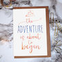 'Adventure' Wanderlust Greeting Card, thumbnail 2 of 3