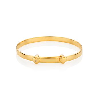 Personalised 18ct Gold Plated Diamond Bangle, 4 of 7