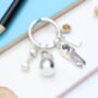 Gym Fitness Personalised Keyring Work Out Gift, thumbnail 5 of 10