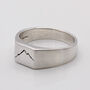 Custom Engraved Square Silver Signet Ring, thumbnail 6 of 9