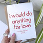 Flirty Valentine's Card | For Boyfriend Or Girlfriend, thumbnail 3 of 3