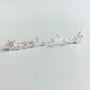 Sterling Silver Crystal Star Ear Climber Earrings, thumbnail 4 of 6