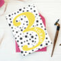 Personalised Number Birthday Card Ages One To Nine, thumbnail 4 of 11