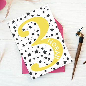Personalised Number Birthday Card Ages One To Nine, 4 of 11