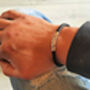 Mens Personalised Leather Bracelet, thumbnail 1 of 9