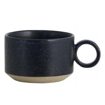 Polka Dot Or Navy Glazed Mug, 5 of 6