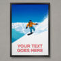 Personalised Snowboarding Art Poster, thumbnail 1 of 7